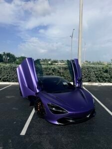 2020 McLaren 720s Spyder Nebula Purple car rental in doral