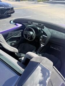 2020 McLaren 720s Spyder Nebula Purple for rent close to international airport miami