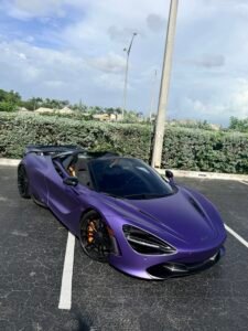 car rental coral gable 2020 McLaren 720s Spyder Nebula Purple